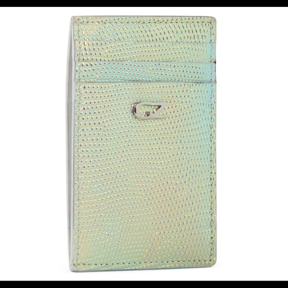 🎁GIUSEPPE ZANOTTI🎁NEW men’s shimmering lizard leather card holder - Picture 3 of 5
